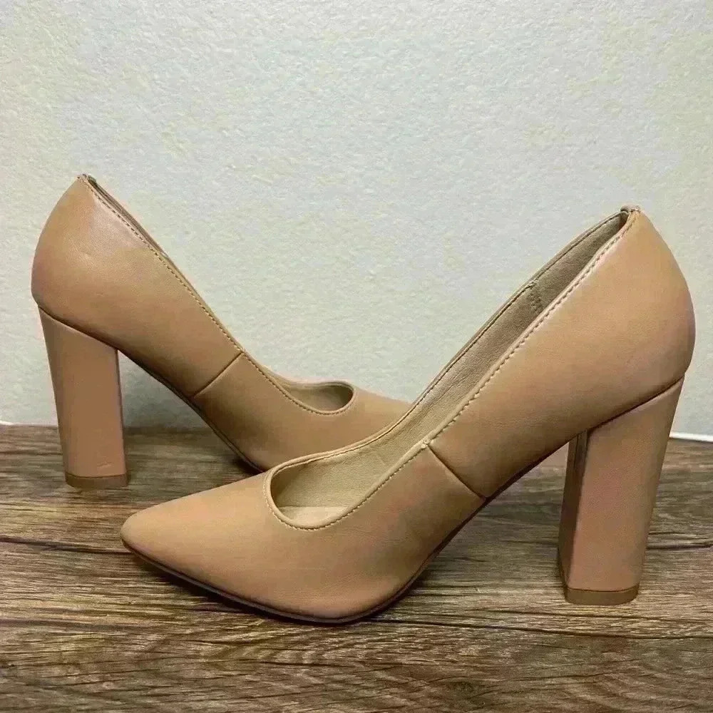 IDIFU 4in chunky block heel pump